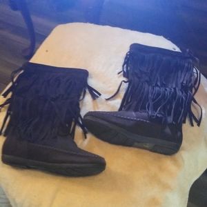 Rampage boots with double fringe,like new